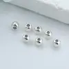 Contas soltas de ouro 18K com contas de posicionamento de silicone contas de ajuste de corrente colar DIY feito à mão acessórios de joalheria