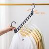 Perchero de Ropa de Nueve Agujeros para el Hogar, Multifuncional, Plegable, Giratorio, Herramienta Mágica de Almacenamiento para Armario, Tendedero Moderno y Sencillo