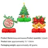 Set de Decoración para Fiesta Navideña Banner MerryChristmas Adornos Espirales Bolas de Panal Abanicos de Papel Arreglos Florales