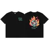 Marca Tendência Transfronteiriça Broken Planet Bp Estamparia com Espuma Alta Qualidade Manga Curta Europeia e Americana High Street Camiseta de Manga Curta para Casal Atacado
