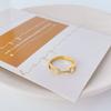 Anillo de Acero de Titanio de Lujo Ligero Estilo Coreano Diseño para Mujer Nicho Sencillo Diamante Calado Elegante Popular en Internet Joyería Moderna Ins