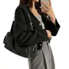 Ropa de mujer de alta calidad de Dongdaemun, Corea del Sur 2026m Chaqueta corta texturizada para otoño, top sencillo estilo Chanel para mujer