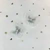 Parche de Mariposa Bordado con Perlas de 5 cm Mariposa de Tul Tricolor Estilo Antiguo Pasador de Pelo Accesorio para el Cabello Parche de Tela Decoración Hanfu