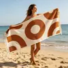 Toallas de Playa Transfronterizas Europeas y Americanas, Microfibra de Secado Rápido Absorbente de Agua Estampada de Natación Piña Cuadrícula Toalla de Playa, Poliéster Nylon