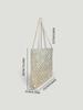 Personalizado Otoño Nuevo Francés Hada Retro Calado Hecho a Mano Bolso de Perlas Blancas Tejido con Cuentas Bolso de Hombro Sobaco