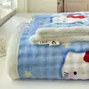 Conjunto de Lençol de Cama Espesso de Inverno Três Peças Leite Fleece Novo Estilo 2026 Quarto de Dormitório Desenho Animado Fofo Manta Aveludada Manta de Cama