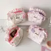 Bolsa de Maquiagem Fofa Estilo Coreano com Estampa de Borboleta Bolsa de Armazenamento para Cuidados com a Pele de Menina de Alto Valor Bolsa de Lavar Portátil Bolsa de Armazenamento