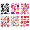 Tatuagem Labial Sexy Nova da Amazon Transfronteiriça Adesivos de Tatuagem Labial Estampa de Raposa Leopardo Estampa de Lábios Amor Rosa Tatuagem Temporária Adesivos