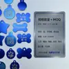 Placas de Identificación Personalizadas Grabadas con Láser para Mascotas, Placas de Identificación Grabadas por Ambos Lados para Gatos y Perros, Placas para Mascotas con Personalización de Muestra al por Mayor
