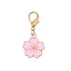 Pingente de Laço com Flor de Cerejeira em Liga com Fecho Universal Acessórios para Roupas, Chaveiros, Bolsas, Colares, Brincos