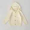 Casaco Suéter de Bebê Outono e Inverno em Liquidação, Blusa de Tricô Estilosa para Bebês Meninas, Cardigã Versátil
