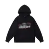 Armadilha de Comércio Exterior Trapstar Clássico Arco-Íris Gradiente Letra Toalha Bordada Lã Solto Casual Conjunto de Moletom com Capuz