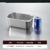 Cuencos de acero inoxidable para servir, recipientes rectangulares con tapa, recipientes comerciales para alimentos, carritos de comida rápida, cuencos para servir en buffet, platos cuadrados, cajas