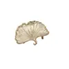 Hebilla Decorativa de Metal Plegado Estilo Europeo Hoja de Ginkgo Hebilla de Conexión Frontal para Traje de Baño Bikini de Lujo Ligero