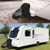 Cubierta Negra/Gris 600D para Enganche de Remolque de Caravana Impermeable Protector contra Lluvia, Nieve y Polvo Au