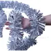 Nuevo Estilo Seda de Burbujas Lana Frotada Rubia Celebración de Boda Navideña Fiesta Festiva Suministros Decorativos Tira de Color Correa de Flor