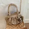 Bolsa Plissada de Bolinhas Nova Outono 2026 Estilo Coreano Suave para o Trabalho Bolsa de Ombro Transversal Bolsa Versátil da Moda