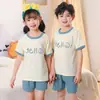 Ropa de Verano para Bebés Niños Niñas Algodón Puro Nuevo Estilo Conjunto Ropa para Casa Pantalones Cortos