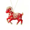 Decoração Pendente Transfronteiriça Presépio Zodíaco Ovelha Pingente de Acrílico Asas de Anjo Pingente de Ovelha Decoração de Árvore de Natal Pingente Fábrica