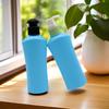 Botella Plana Personalizada de 220ml HDPE Agua Desmaquillante Botella de Plástico Embotellado de Tónico