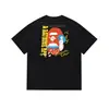 260g Venta al por mayor transfronteriza Dropshipping Cabeza de Mono Estilo Clásico Informal Estampada Camiseta de Manga Corta Unisex