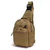 Fábrica em estoque Bolsa de equitação de lona camuflada para esportes ao ar livre Bolsa pequena para pendurar no peito Bolsa de ombro único Bolsa tática para peito ao ar livre