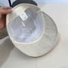Sombrero Retro de Algodón y Lino para Primavera y Verano Estilo Ecuestre para Mujer Simple Pequeño Fresco que Resalta la Cara Sombrero de Cuenca Sombrero de Pescador para Proteger del Sol y Sombra Todo Combina