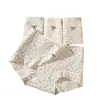 Ropa Interior para Mujer, Algodón para Bebé Clase a, 10A Antibacteriano, Boxer Ajustado al Cuerpo Floral de Cintura Media, Calzoncillos Boxer de Algodón Puro para Mujer