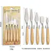 Pintura Transfronteriza Juego Completo de Pasteles al Óleo Raspador de Punta Cuchillo para Óleo Acero Inoxidable Herramienta de Juego Especial de Paletas para Arte