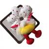 Goma para el pelo con forma de trasero de Mickey y flor para niñas, Cuerda para el pelo linda con rayas y forma de pie, Cuerda para el pelo de dibujos animados divertida para moños y coletas