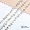 Corrente de Cristal de Vidro 9mm Formato de Flor Corrente de Borda Estreita Acessórios para Joias DIY Acessórios de Cabelo Tiara Headband Acessórios de Cabelo Grampo de Cabelo Materiais