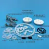 Accesorios para Celdas Electrolíticas Anillo de Fijación de Electrodo de 6 mm, Anillo de Sellado de Electrodo, Tuerca de Tapón, Cubierta de PTFE, Junta de Manguito de Goma