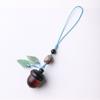 Llavero con colgante de bellota y piña de palisandro para teléfono móvil, pequeño colgante que se puede abrir y cerrar, colgante para bolso, joyería para pareja para hombres y mujeres.