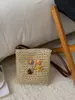 Bolso Tejido Retro para Mujer 2025 Nuevo Popular para Vacaciones en la Playa Bolso de Hombro Único Bolso Tote de Gran Capacidad Bolso Tejido de Paja