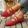 Zapatos Planos Mary Jane Bajos para Mujer de Primavera y Otoño, Estilo Brisa de Noche de Hada, Retro Francés, Tallas Grandes, Nuevo Estilo Ballet