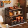 Portavasos, estante de almacenamiento de escritorio, estantería de escritorio de oficina, encimera de mesa de comedor, sala de estar, portavasos de agua, café, bocadillos, juego de té