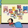 15 Postales Estilo Japonés de Crayon Shin-Chan, Pegatinas de Pared, Pegatinas de Pared Decorativas para Agenda, Ilustraciones para Refrigerador, Tarjetas de Felicitación