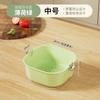 Juego de Cestas Escurridoras de Cocina de Doble Capa para Uso Doméstico, Bandeja Espesada para Frutas para Sala de Estar, Juego de Tres Piezas para Lavar Verduras, Arroz y Frutas