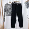 Pantalones vaqueros estilo coreano para adelgazar, cintura alta nueva, estilo papá, para estudiantes mujeres, Otoño 2020, holgados, rectos, tipo harén, zanahoria