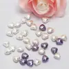 Contas de Amor Tridimensionais em Formato de Coração, Contas Soltas de Vidro Imitando Pérola Famosas na Internet, Materiais para Colares de Miçangas Artesanais DIY, Acessórios para Roupas Femininas