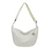 Bolsa de veludo cotelê estilo preguiçoso versátil para o dia a dia bolsa de ombro único transversal bolsa de bolinho casual feminina listrada veludo cor sólida