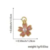 Distrito Lu Dibujo Animado Caracola Estrella de Mar Set DIY Chapado en Cobre Goteo de Aceite Accesorios para Joyería Llavero Colgante Transfronterizo