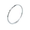 Pulsera de plata pura 9999 plata esterlina gota brillante Mariposa Negra Pulsera de plata abierta nicho pulsera sólida Regalo de San Valentín