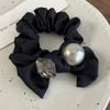 Coletero de alta calidad con forma de lazo, perla, diamante cuadrado, aro para el pelo, coleta alta, cuerda para la cabeza, banda de goma para la cabeza, coletero femenino