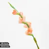 Toque suave flor de gladíolo artificial hidratante toque úmido haste única haste longa flor artificial arranjo de flores de casamento cena de fotografia decoração flor de gladíolo