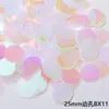Lentejuelas Escama de Pez Redondas de Borde Redondeado de 8/15/25 mm Materiales Hechos a Mano DIY Vestido de Novia Vestido Ropa para Niños Lentejuelas