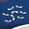 Plata de Ley Guirnalda Pequeña de Peces y Flores Accesorios de Uva Retro Plata Antigua Lisa Piezas Pequeñas Material de Accesorios para Abalorios Hechos a Mano para DIY