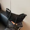 Bolsos de Alta Gama de Nicho para Mujer de Comercio Exterior Otoño e Invierno Retro 2025 Nueva Moda Bolso Cruzado Croissant Bolso Sencillo de Bollo