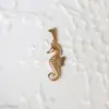 Flor de Rosa Avión Unicornio Acero de Titanio Oro de 18K Colgante Collar que no se decolora Cadena para Suéter Exportación Transfronteriza