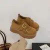Zapatos Birkenstock de Suela Gruesa para Aumentar la Altura, Totalmente Cubiertos, para Mujer, Novedad Otoño 2026, Slip-on, Mary Jane Planos, Mocasines, Zapatos de Conducir, Mocasines